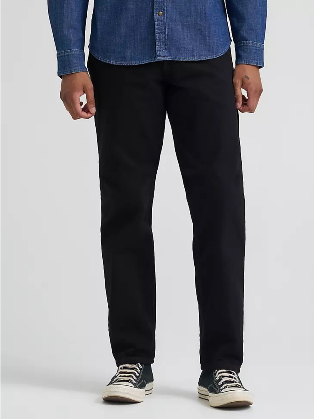 Wrangler Relaxed Fit Jeans Men’s 36x32 Black Straight Leg